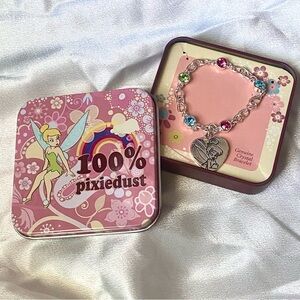 Tinkerbell Crystal Charm Bracelet